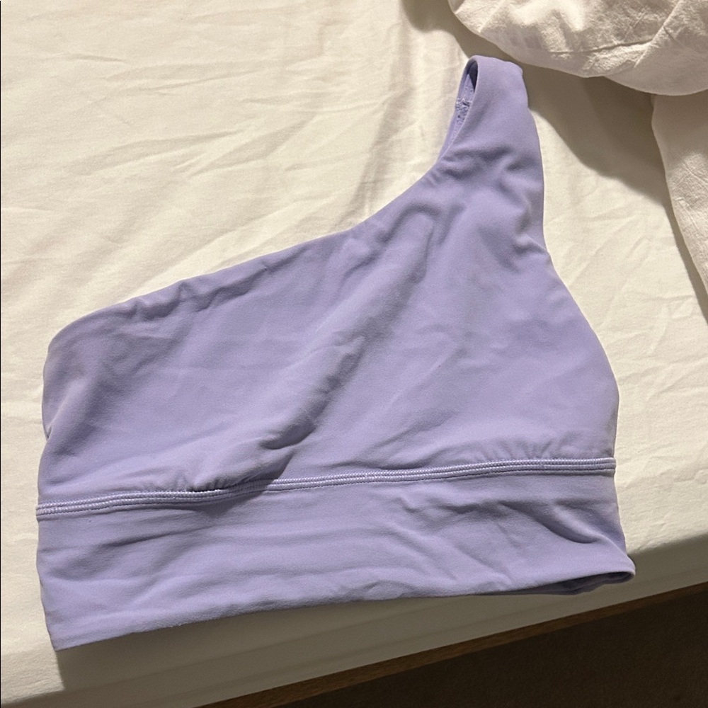 lululemon athletica One-Shoulder Sports Bra in Light Lavender